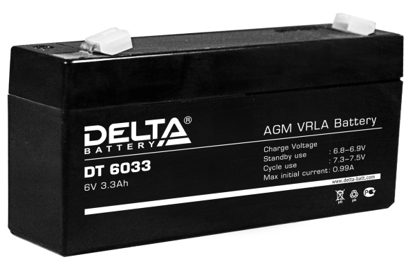 Delta DT DT 6033 (DT 6033)                                                3.3ah 6V -    